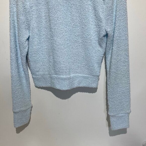 So Women's Light Blue Cozy Perfectly Soft Knit Full Zip Hoodie Size Small NWT - Picture 9 of 10